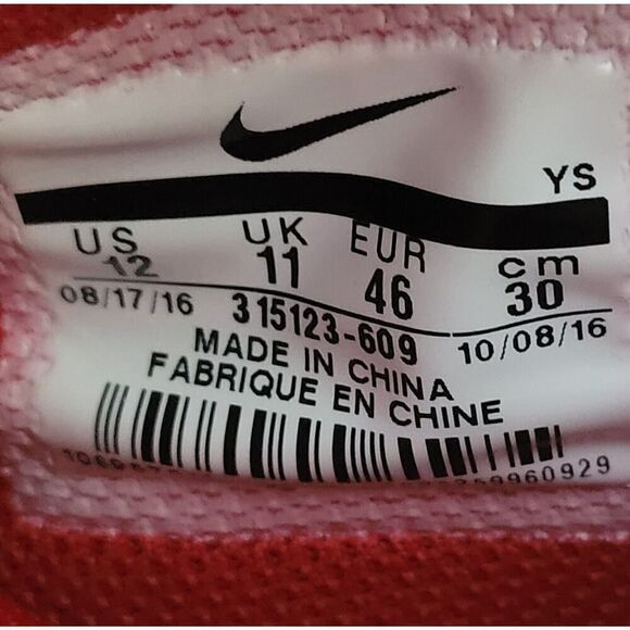 Nike Air Force 1 Mid '07 Red October 315123-609 Men SZ 12 Shoes - Picture 6 of 6